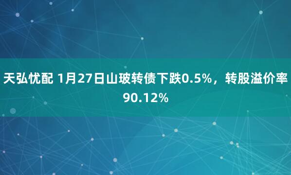 天弘忧配 1月27日山玻转债下跌0.5%，转股溢价率90.12%